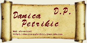 Danica Petrikić vizit kartica